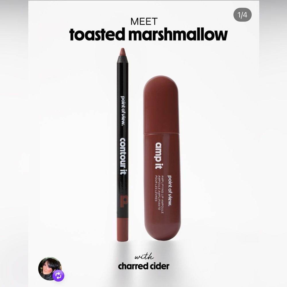 Point of View Toasted Marshmallow and Charred Cider Lip Kit